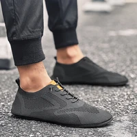 MAEDEF Men Shoes Mesh Breathable House Bedroom Slippers Thin Bottom Light Comfortable Solid Color Flat Shoes Casual Walking Shoe - Image 4