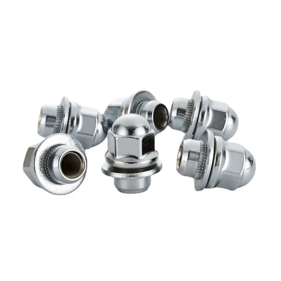 Ricambio Mr455707 10 Dadi Per Ruota Mitsubishi – Compatibili Con 3000GT, Eclipse, Lancer, Outlander, Pajero E Altri Dadi Ruota M12x1.5
