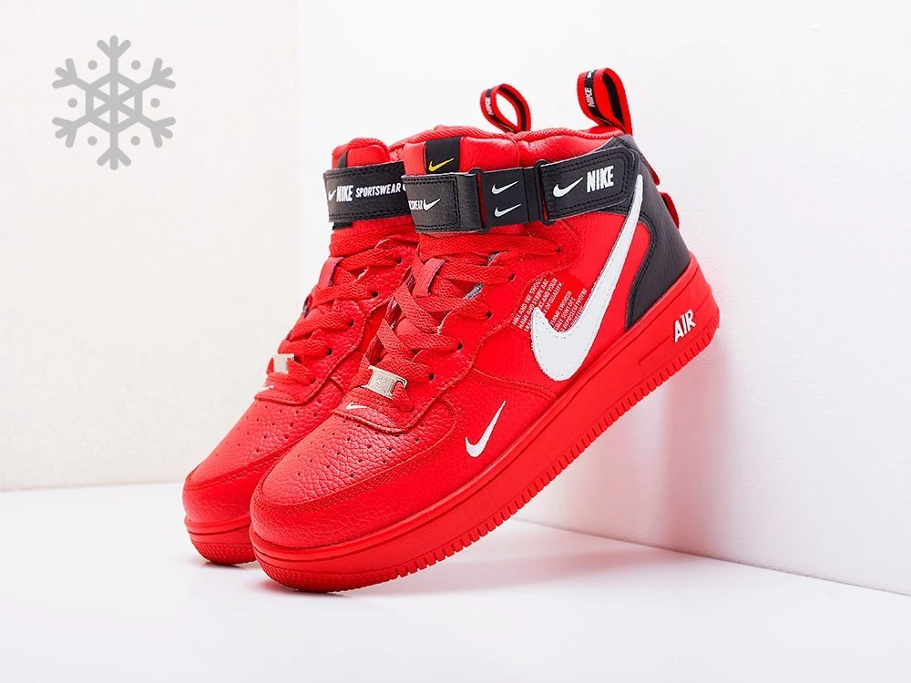 Nike zapatillas deporte Air Force 1 07 LV8 color rojo, Invierno|Zapatos vulcanizados de mujer| - AliExpress