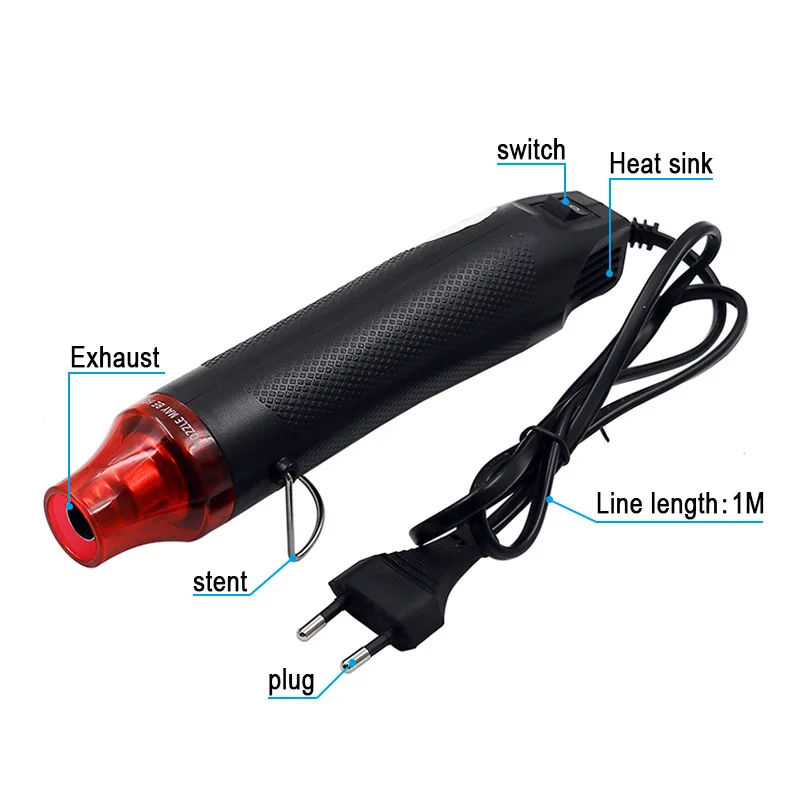 220V Home DIY Multi Purpose Heat Tool Soft Ceramic Hot Air Gun Removing Price Stickers Embossing Sealed hot air gun heat gun mini hot air gun