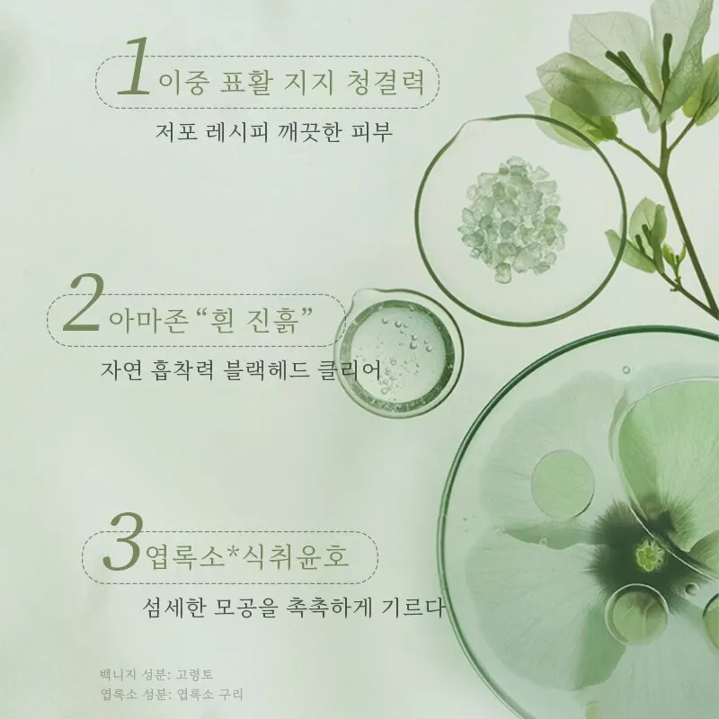3 Chlorophyll Amino Acids Delicate Cleansing Mud facial mud mask