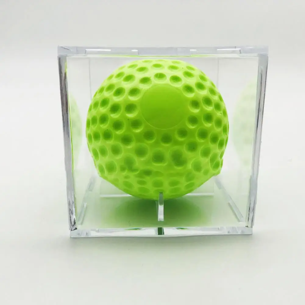 Baseball Storage Box 2Pcs Acrylic Baseball Display Case Transparent Cube Baseball Holder Golf Tennis Billiard Display Storage Box
