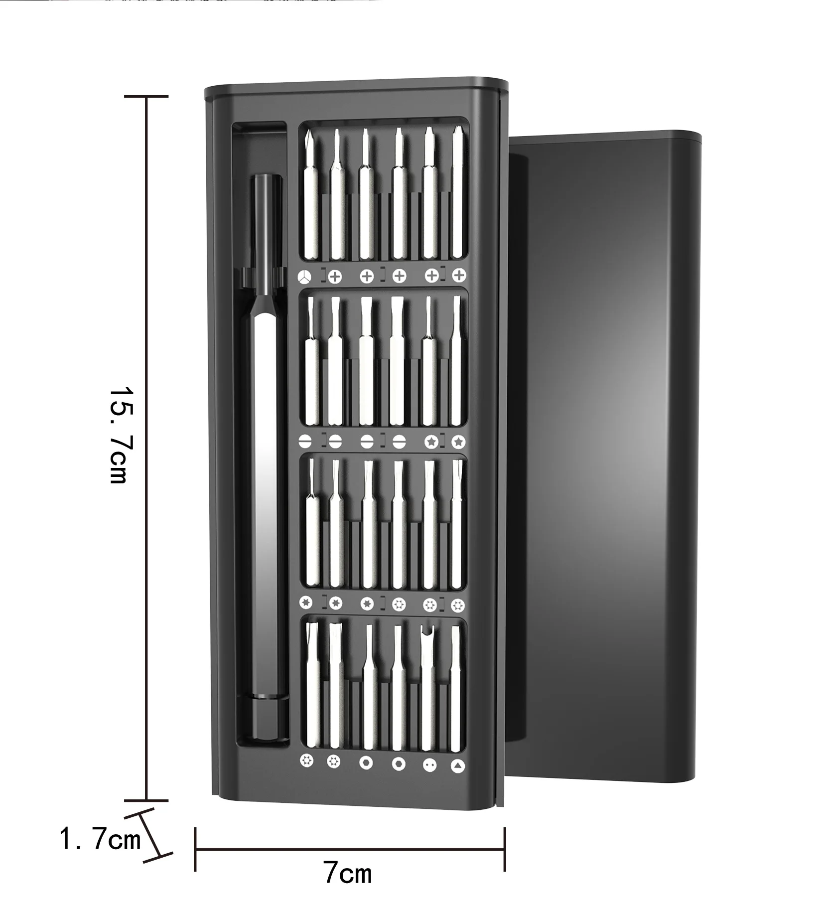 Magnetic Chrome Vanadium Steel 25 in 1 Screwdriver Set for Phone PC Repair