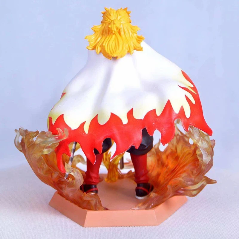 Demon Slayer Kyojuro Rengoku Squatting Ver PVC Figure Collectible  Brinquedos Model Gift Doll