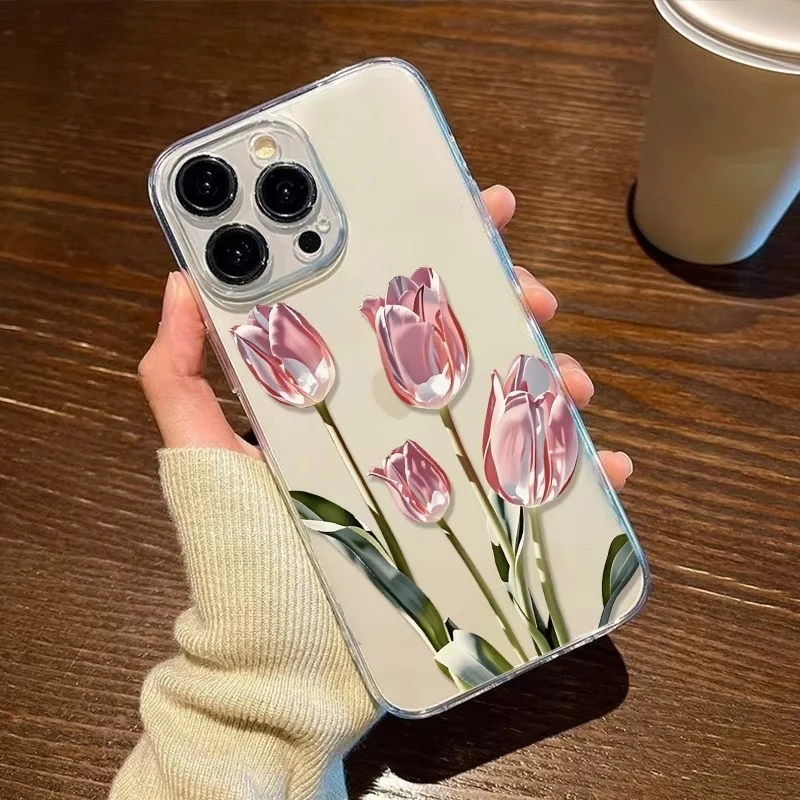 Tulip Pattern Summer Phone Case