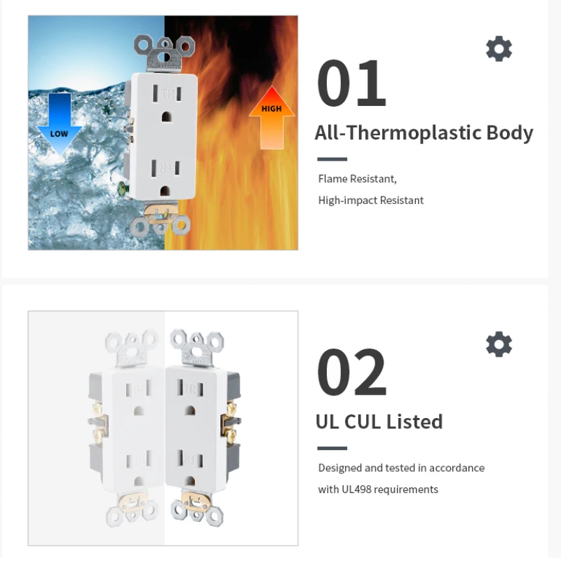 1 Gang 15A Presa Mura Rotonda 3 Pin 15 Amp Tipo M Uscita BS 546 - Foto 2