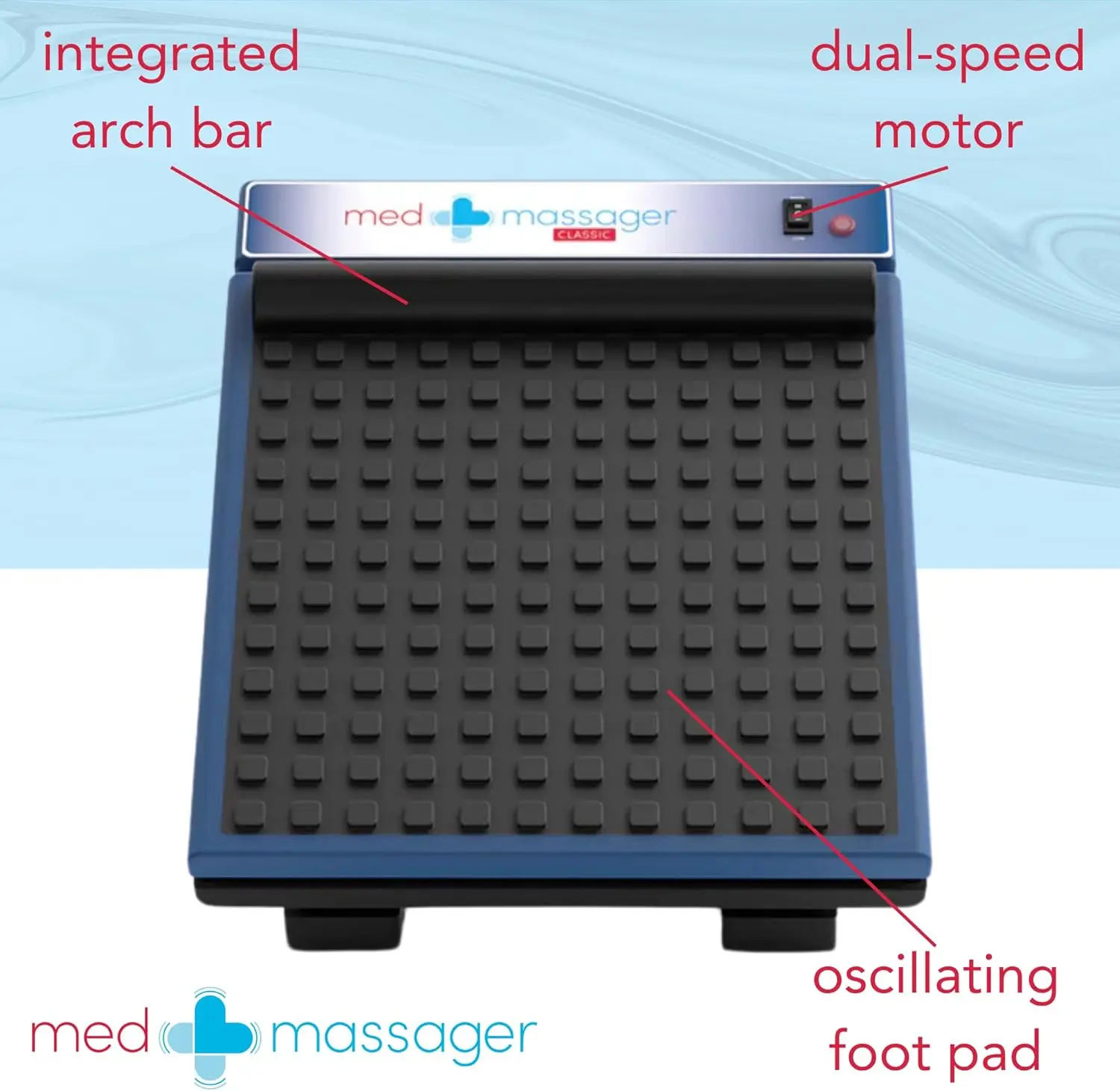 Classic Foot Deep Tissue Massage Therapy, at-Home Massager, Dual Speed, Portable & Compact, Fast Relief fro