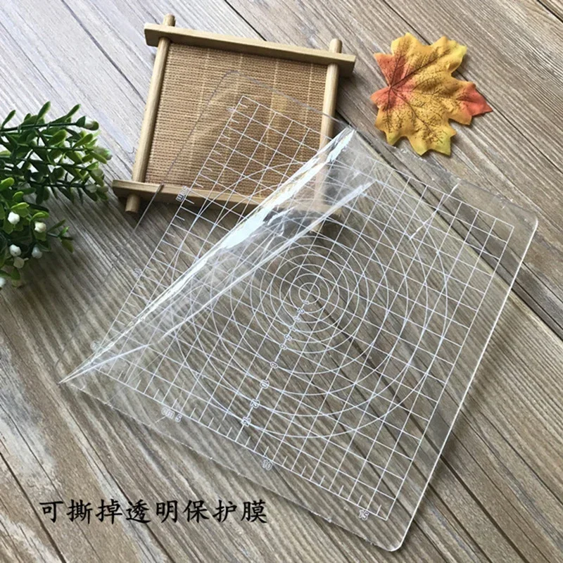 Acrylic Pressure Board Workbench Pressure Plate Acrylic Transparent 1 Pcs Clay Pottery Soft Clay Tools Pottery Ceramics Tools polymer clay tools pottery tools clay sculpting tools pottery sculpting tools clay craft tool