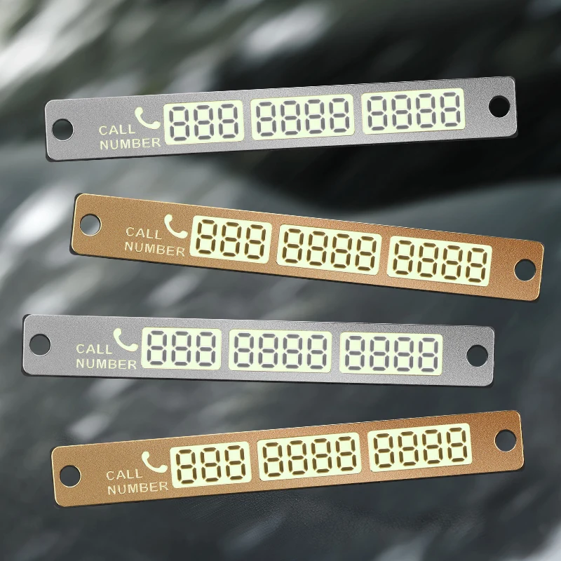 Car Phone Number Card Plate Suckers Temporary Parking Card Telephone Number Sticker Auto Front Parking Assist Universal Styling car parking sticker