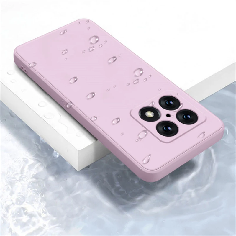 Luxury Liquid Silicone Matte Solid Color Phone Case - Full Cover Bumper Design
