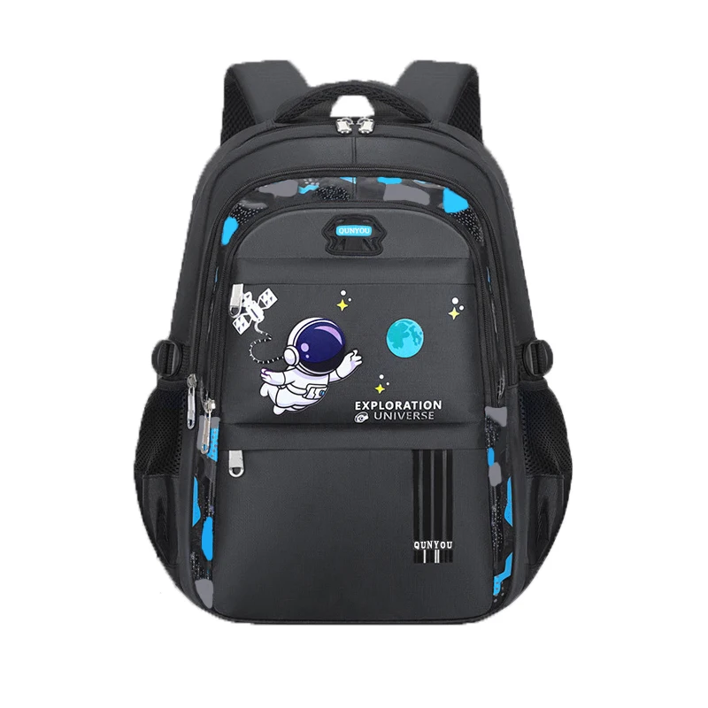 Fashion School Bag Astronaut Pattern Letter School Bag Navy And Green Backpack Boutique Travel Shoulder's Bag 1