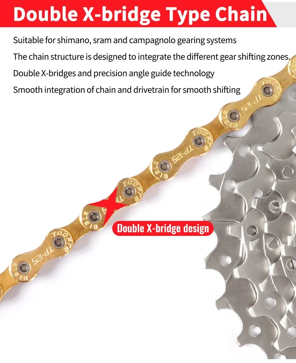 Description Picture 6 of itemThinkRider Bike Chain 6 7 8 Speed Velocidade Electroplated Silver Bicycle Chain Mountain Road Bike MTB Chains Part 116 Links
