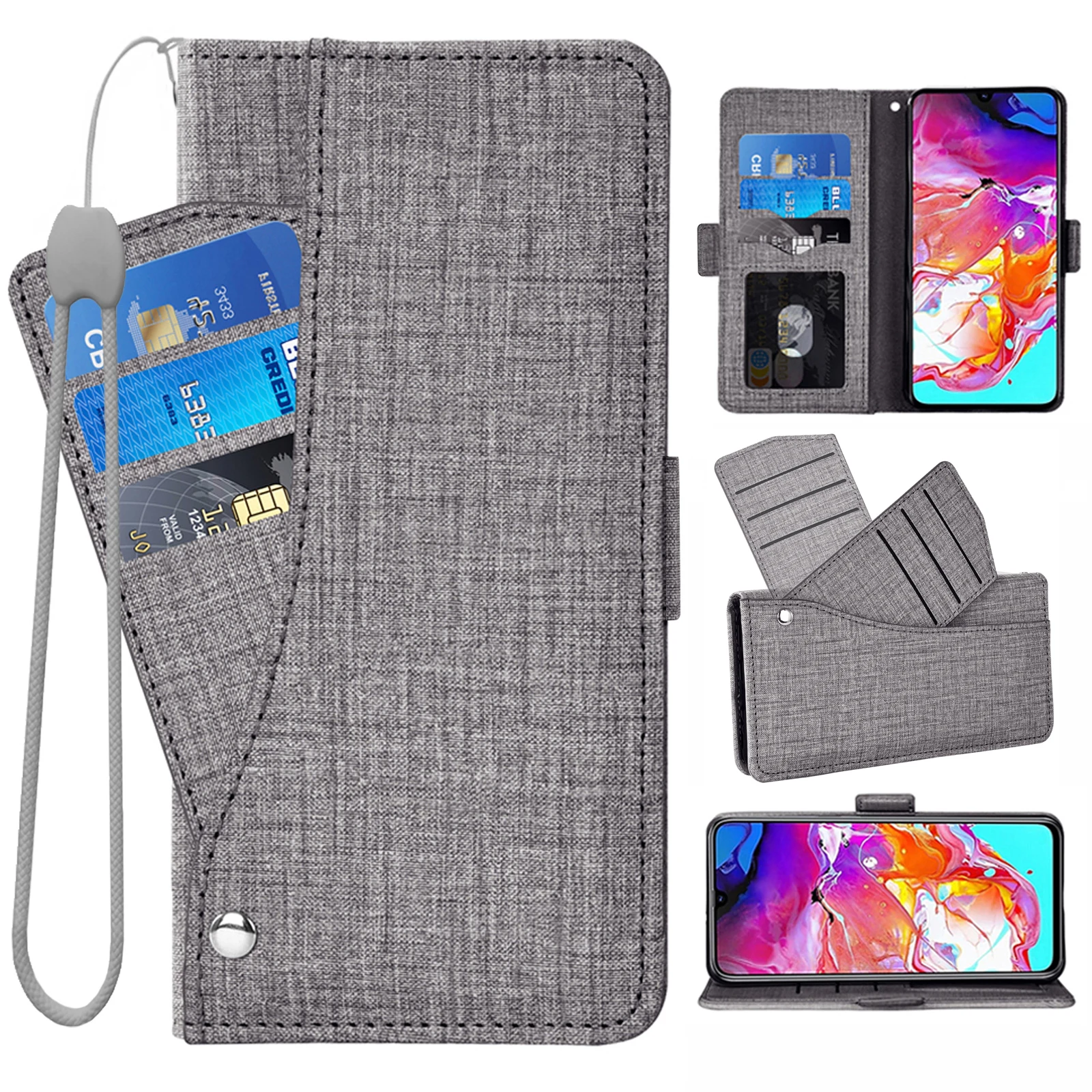 Sporten Vervreemden prachtig Leather Flip Wallet Case For Samsung Galaxy S6 Edge Plus S 6 Magnetic Card  Holder Phone Cases For Samsung S6edge 6edge Cover - AliExpress