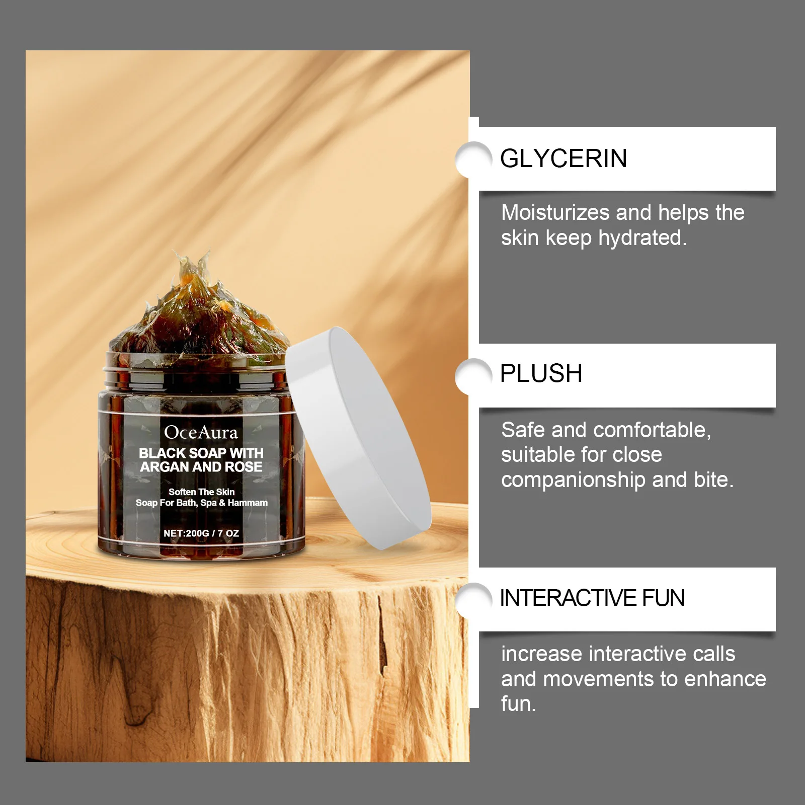 Black Cleansing Soap Deep Exfoliating Moisturizing Soft Skin Darkness Remover Oil Control Reduce Acne Brighten Body Scrub Cream