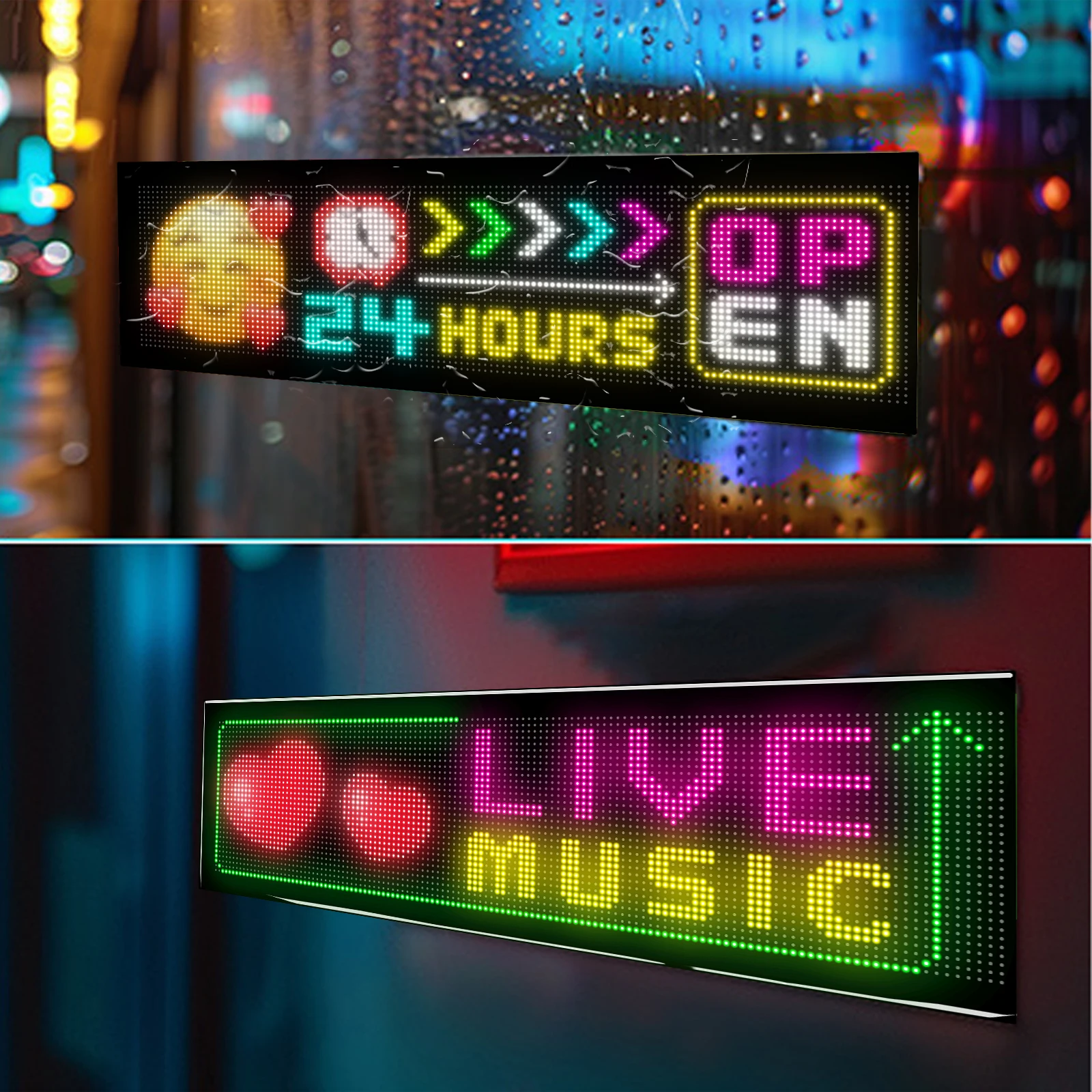 Programmable LED Matrix Panel Light Flexible Screen Display Animation Message Scrolling Sign APP Control For Shop Bar Party led light led display light led signs led panel
