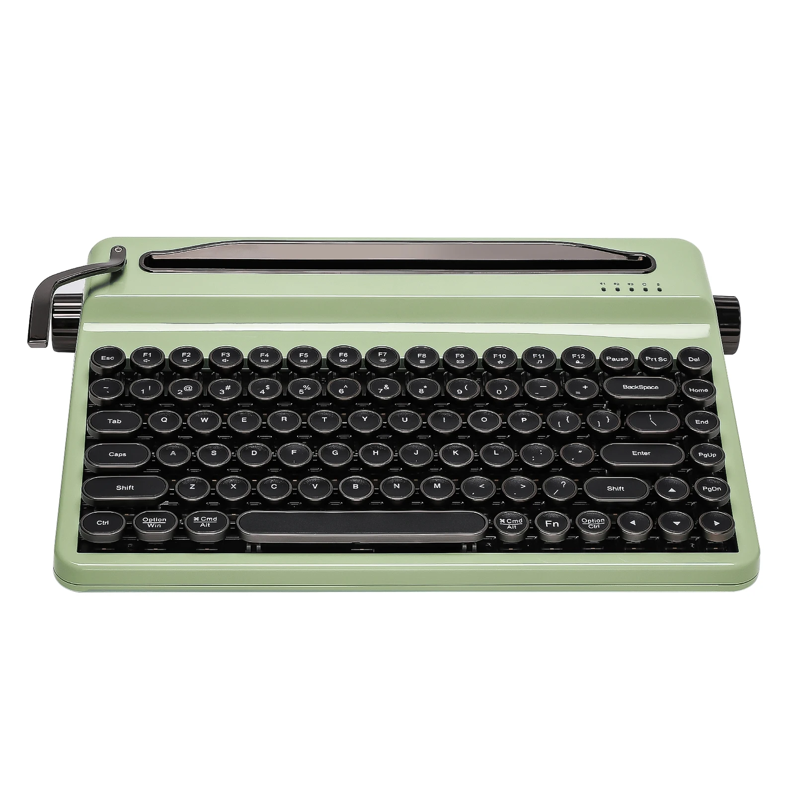 Yunzii QL75 タイプライターキーボード　グリーン 実は本格的】タイプライターデザインのメカニカルキーボード「YUNZII