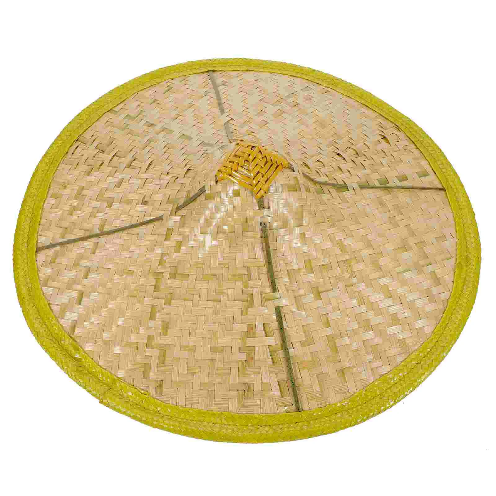 

Bamboo Hat Cone Caps Hats Adults Rain Home Supplies Oriental Stage Performance Proof Rice Sun Visor Asian Anti-rain