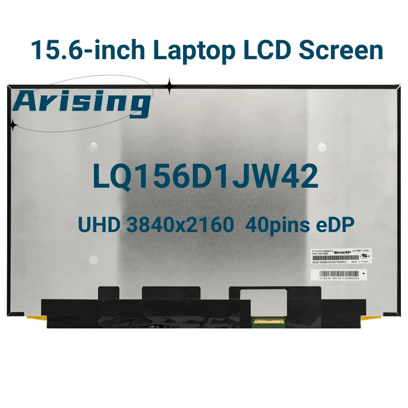 Оригинальный ЖК-экран 15,6 дюйма IPS для ноутбука, LQ156D1JW42, подходит для B156ZAN03.2, NE156QUM-N62 для ThinkPad P51 P52 UHD4K 3840x2160, 40-контактный eDP