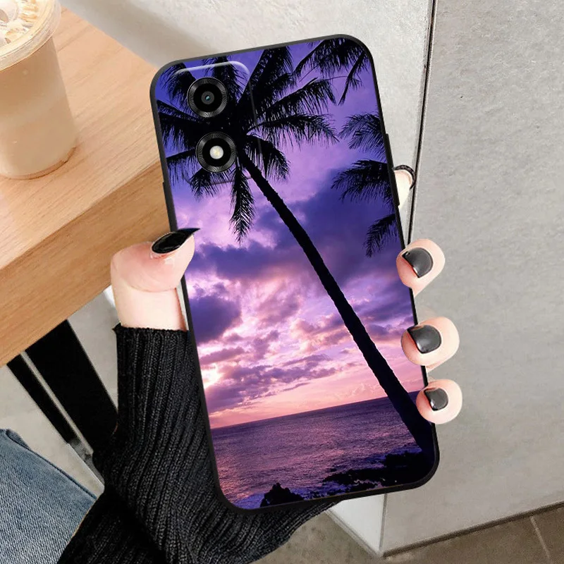Soft TPU Silicone Shockproof Protector Phone Case - Compatible with Motorola Moto E14 5G