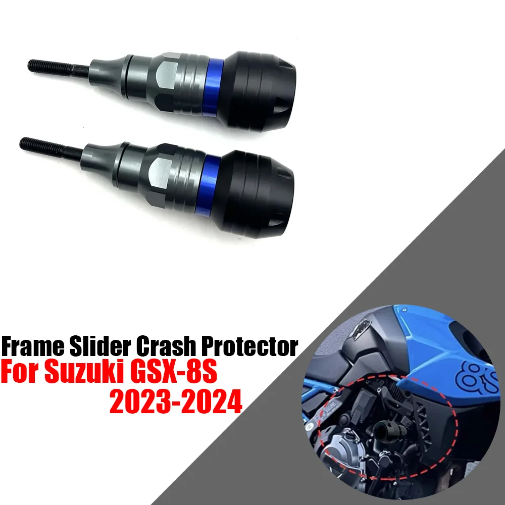 스즈키 GSX-8S 2023-2024 액세서리 프레임 슬라이더 낙하 보호 크래시 페어링 엔진 휠 슬라이더 가드 GSX8S GSX 8S