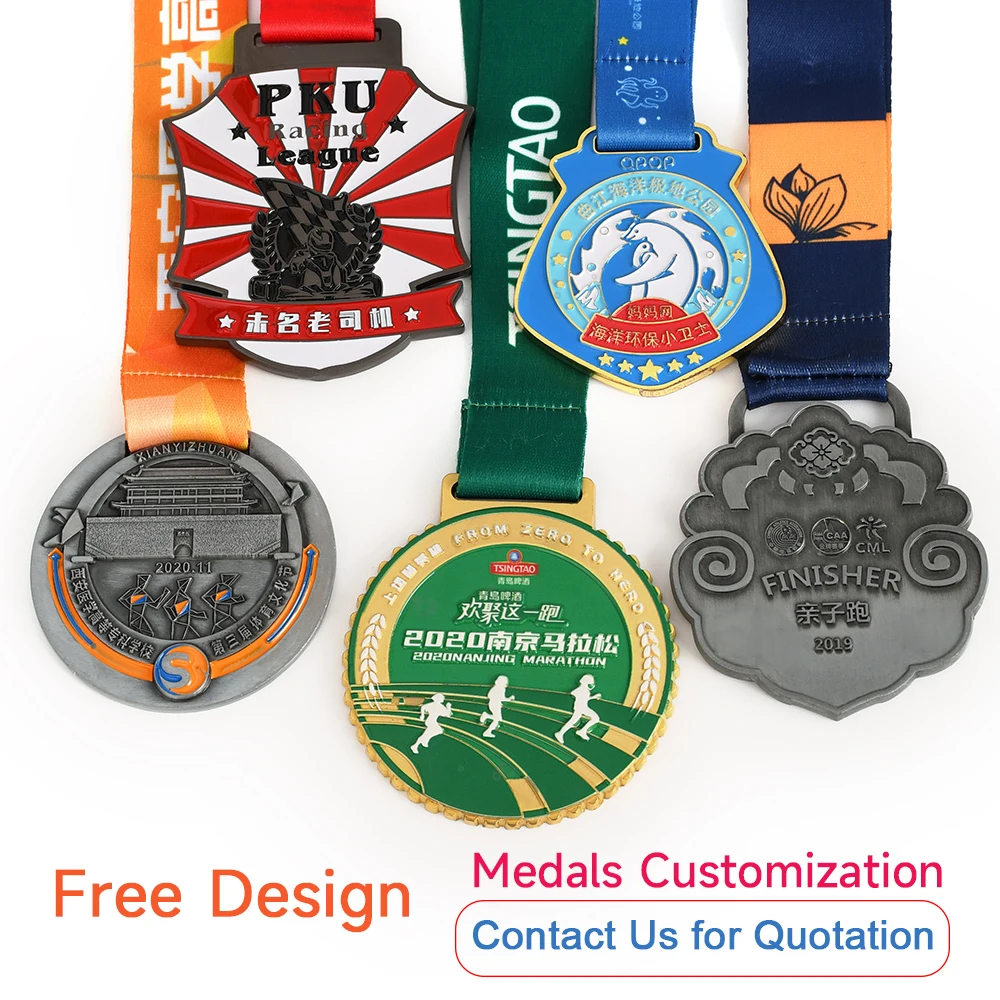 Medals Manufacture Order Metal Soccer Football Basketball Volleyball Gymnastics Dance Sport Race Finisher Medals Custom