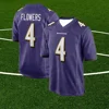 Purple Jersey No. 52/9/4 Classic Summer Short-Sleeved Outdoor Ray Lewis Justin Tucker Zay Flowers Baltimore Ravens Clothing 3