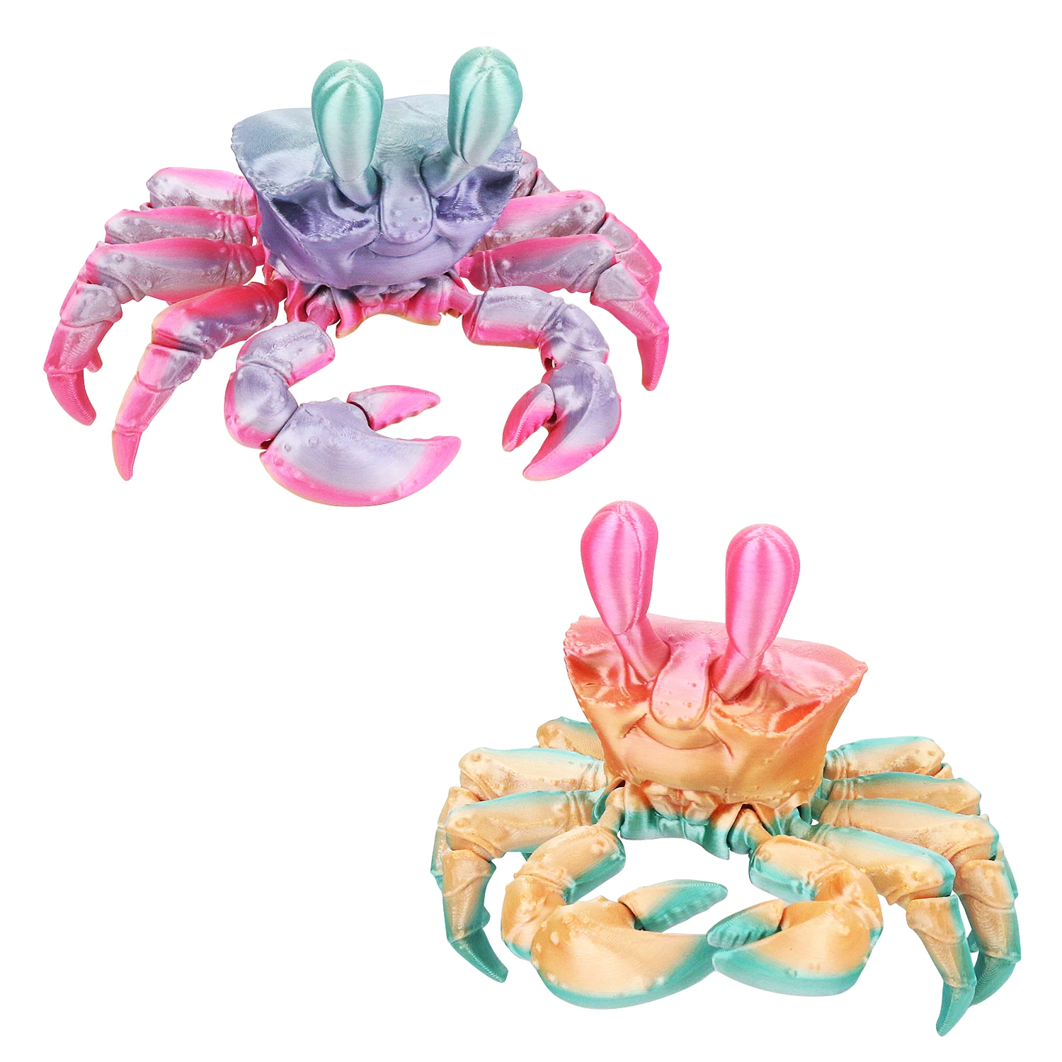 3D crab multi joint movable desktop decoration gift, home decoration, children's toys, figurines gift