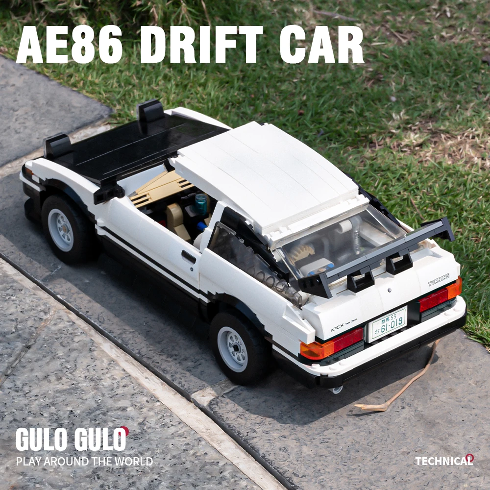 Ae96 Car Model Technical Building Blocks Initial D Racing Car Anime Creative Bricks For Adults Children Toys Gifts 1234pcs Aliexpress