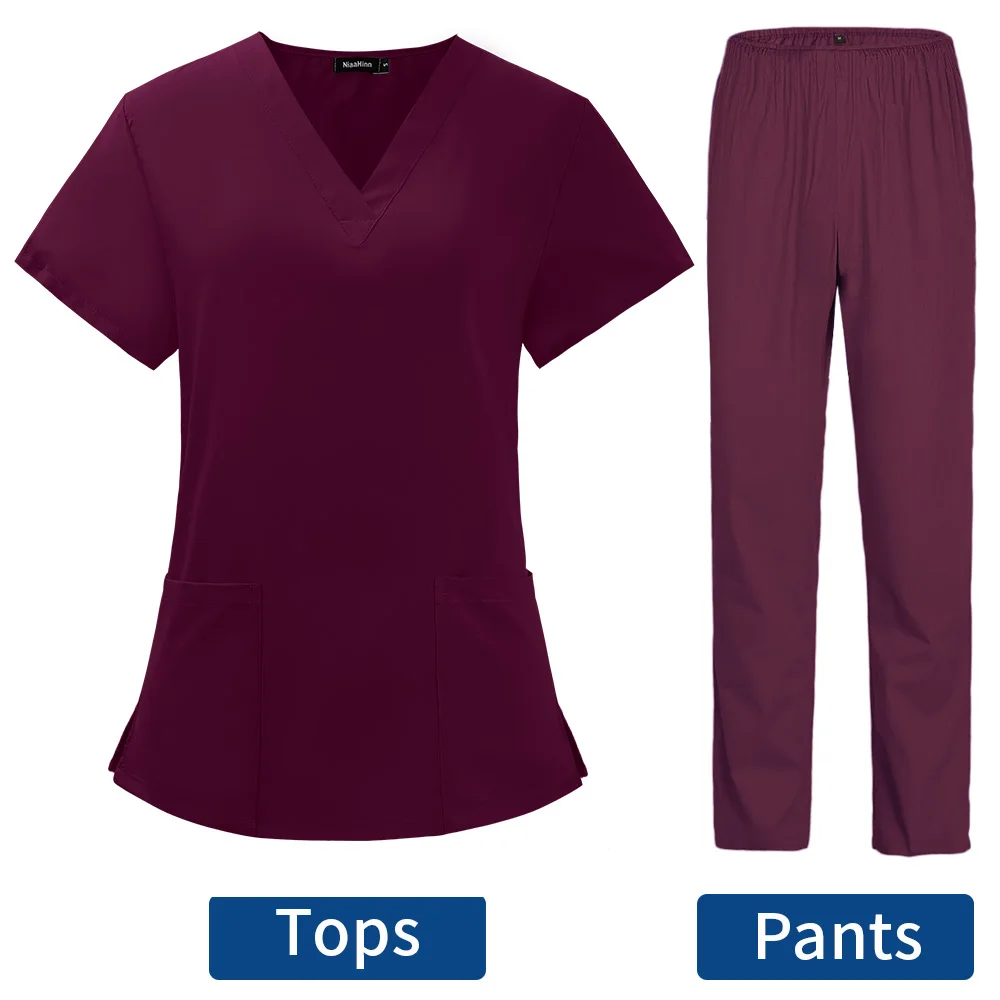 Pet Grooming Doctor Uniforms Non-sticky Hair Nurse Women Thin and Light Fabric Medical Clothes for Summer Clinical Uniform Woman medical uniform