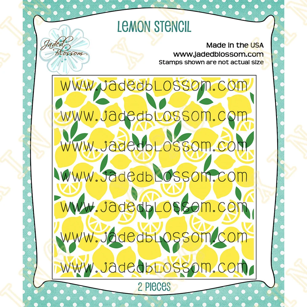 

Decor DIY Layering Stencils Graphics Painting Scrapbooking Stamp Ornament Album Embossed Template Reusable New Lemon Stencil