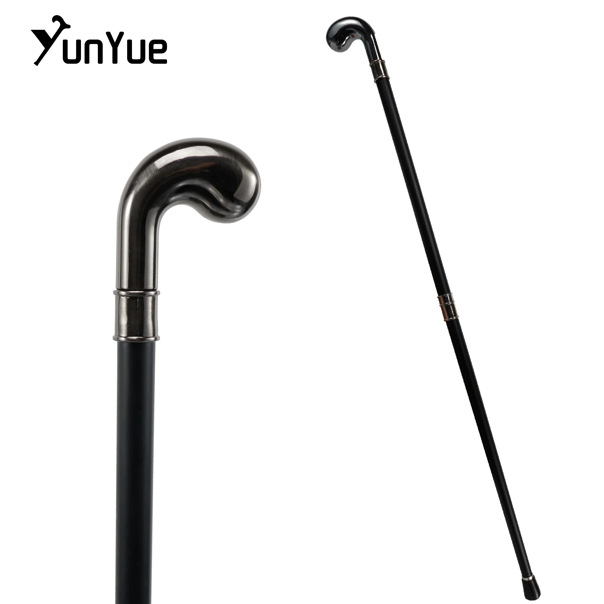 Lampe de Club de Golf noire, bâton de marche à la mode, cadeau artistique décoratif, canne de marche pour hommes, béquilles élégantes, accessoires de Film de Cosplay