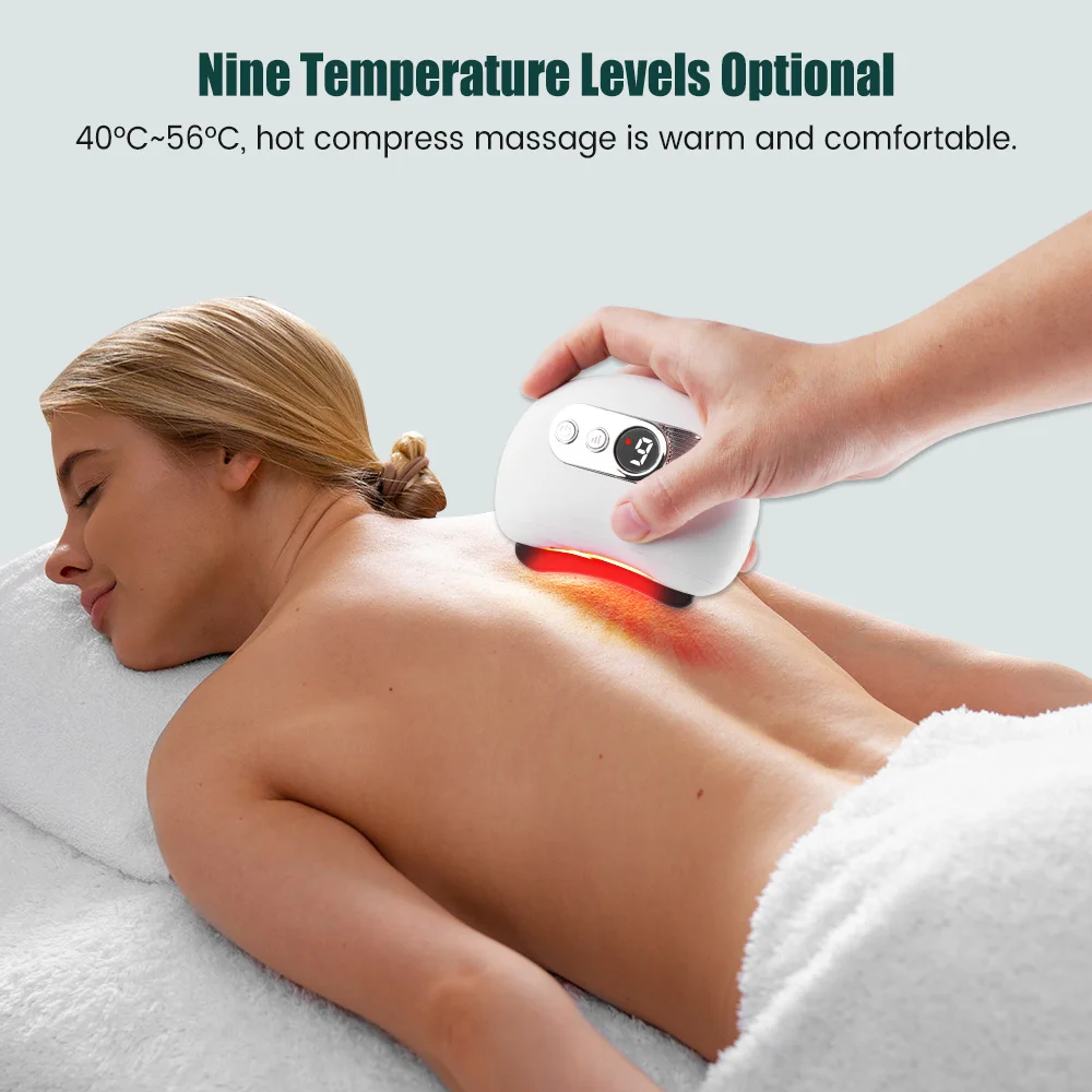 Electric Gua Sha Massager – Heat, Vibration & LED for Face, Neck & Body