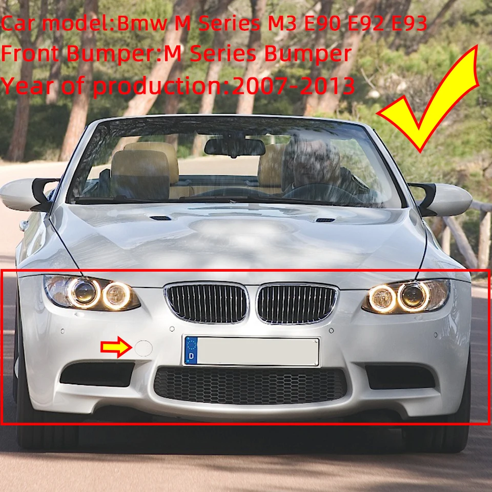 Für bmw m3 51127891280 e90 e92 e93 stoßstange schlepp haken 