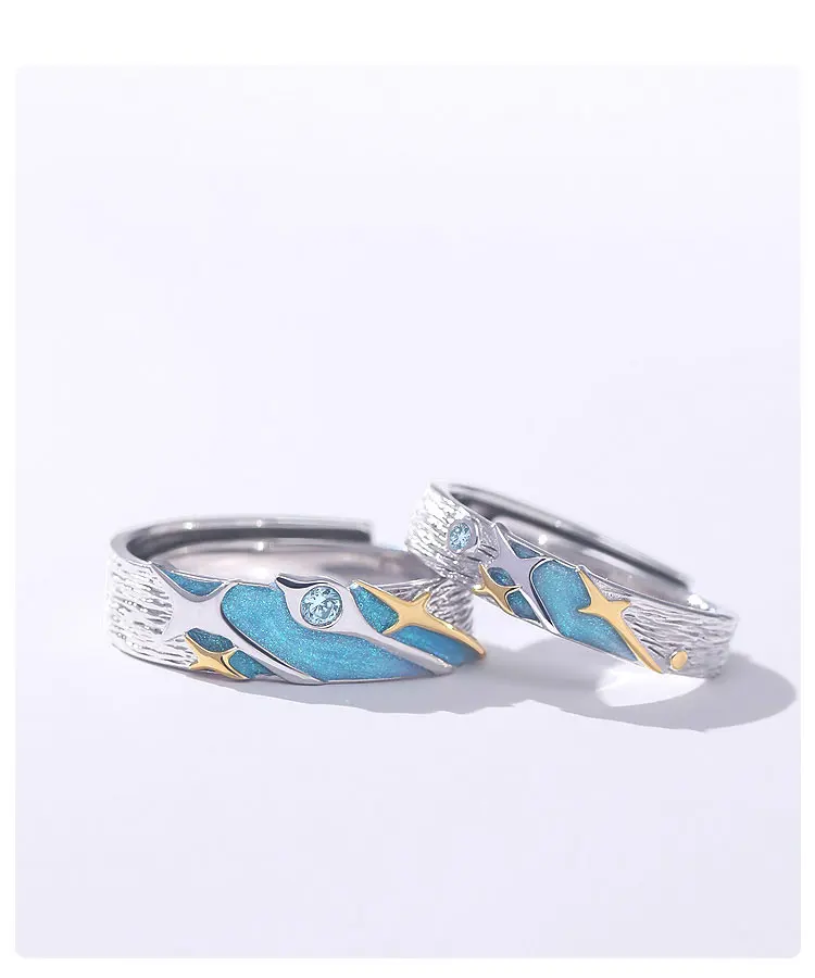 Celestial Tide Couple Rings 10 Celestial Tide Couple Rings Sdd4f800839bc4305b1368d455401a464G