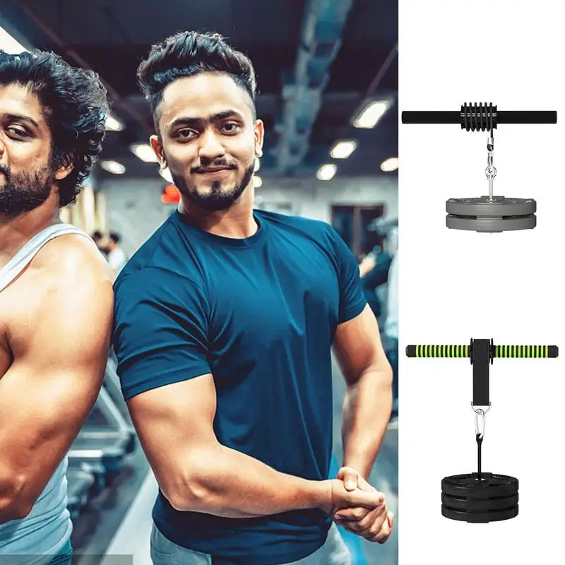 Arm Strength Trainer hand wrist exerciser Forearm Strength Trainer Arm Workout Wrist Training Roller Muscle Exercises Bar Waist Roller Equipment Gym Fitness Accessories