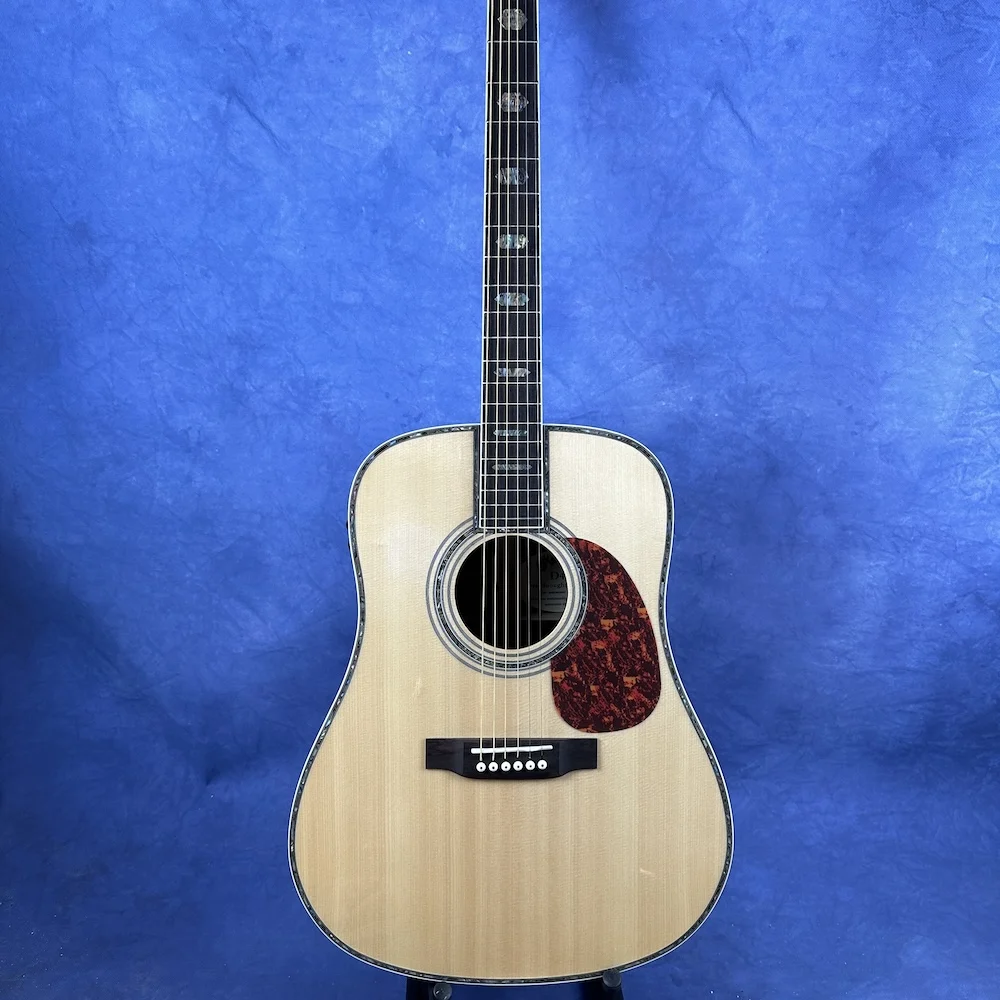 41 "Top In Abete Massello Tipo D45 Classico, Chitarra Acustica Chitarra Elettrica Acustica Abalone Reale, Folk Fatto A Mano, Spedizione Gratuita