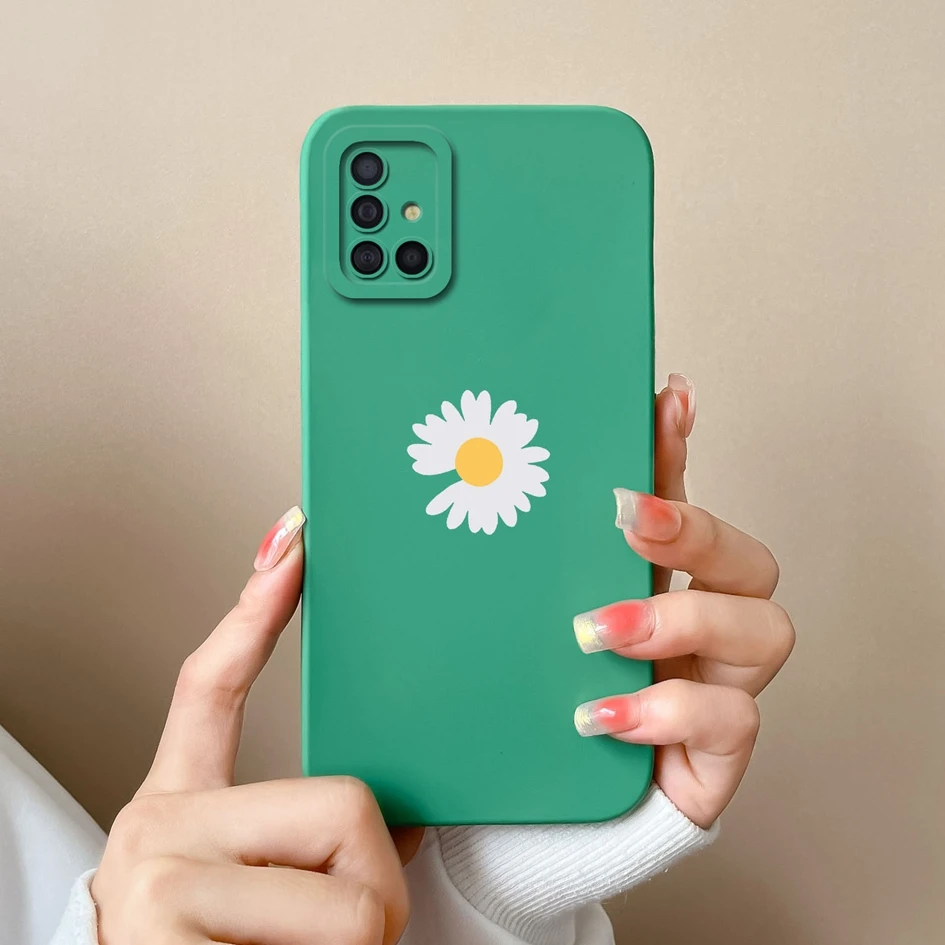 Fashion Love Heart Liquid Silicone Matte Back Cover with Screen Protector