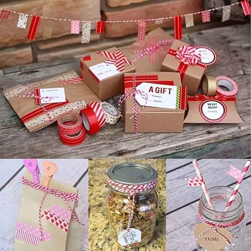 100m Decorative Rope for Christmas Gift Wrapping Tree Decor Holiday Party