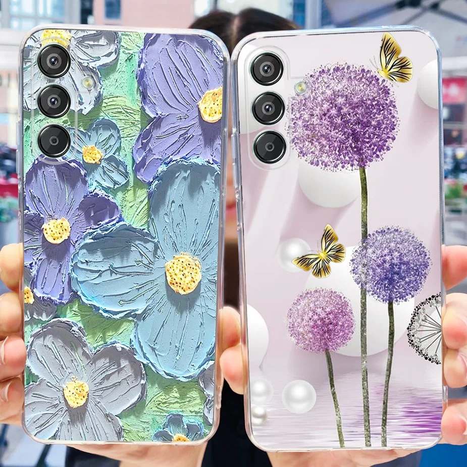 New Fashion Painted Clear Silicone Soft TPU Phone Case Bumper
