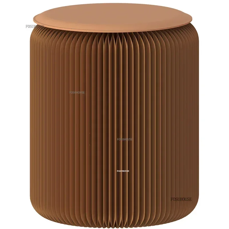 Folding Portable Stool Ottoman 36x42cm Footstool Pouf Sofa Side Coffee End Table Space Saving Wedding Party Show Organ Bench