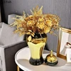 Black Gold Gradient Color General Tank Golden Porcelain Ginger Jar Creative Vases Dresser Table Jewelry Cosmetic Container 2
