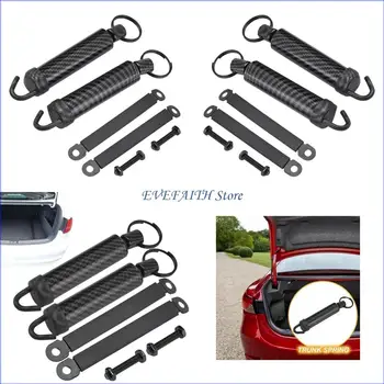 124B 2 pezzi supporto per portellone posteriore in fibra carbonio per bagagliaio auto con robusto in