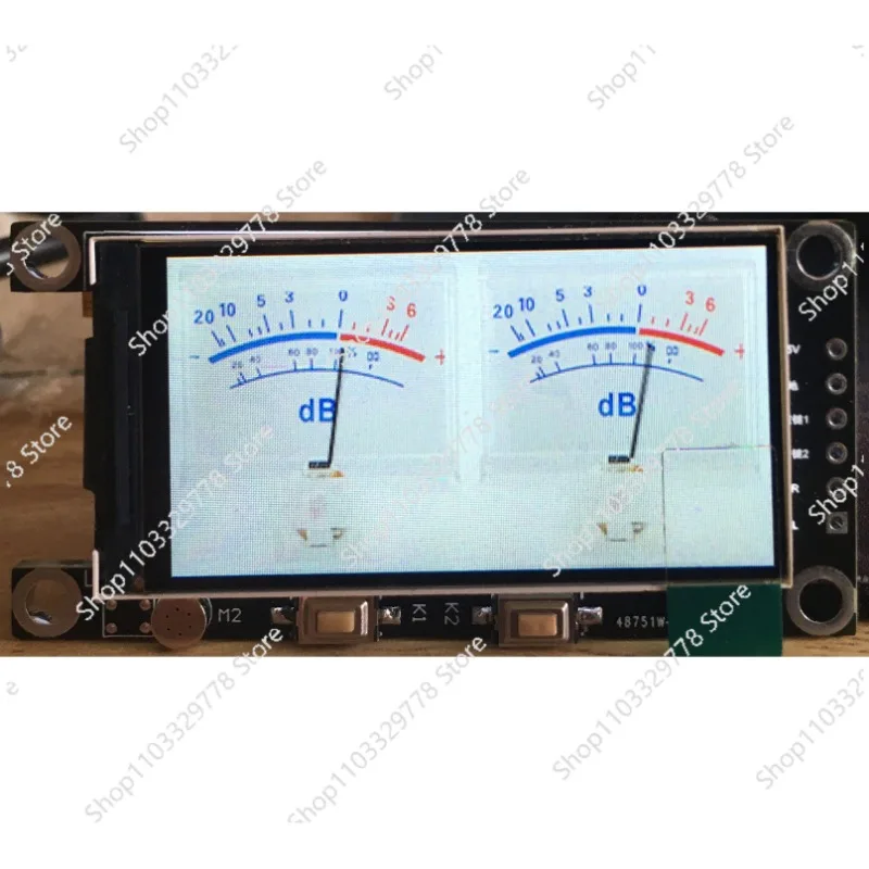 튜브 앰프 DIY 오디오 모듈 음성 활성화 아날로그 VU LCD 컬러 음악 스펙트럼 레벨 디스플레이 미터