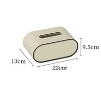 Paper Box Light Luxury High-end Living Room Dish Drainer Leather Tissue Box Bedroom Desktop Wall Shelf Storage Box Organization 2
