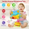Baby Piano Toys, Elephant Music Baby Toys 18 Months Early Learning Educational Piano Keyboard Baby Toys For Baby Girls Piano Toy 6