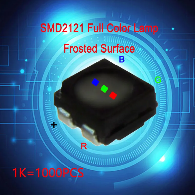 

1000 pcs ,SMD2121 full color LED lamp of Frosted suface used for LED display maintenance，Indoor RGB components for display