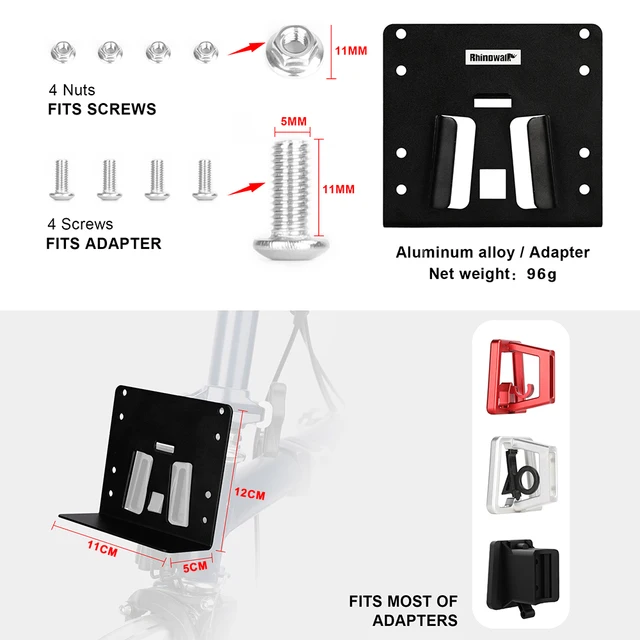 Rhinowalk 자전거 가방 어댑터 - 다용도로 사용 가능한 자전거 액세서리