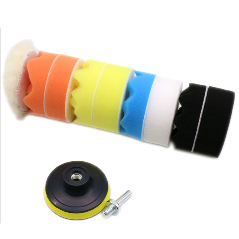 Car Polishing Pad 22Pcs M10 Foam Pad Buffer Polish Machine Wax Pads for Auto Motorcycle Motor Vehicle Remove Scratches