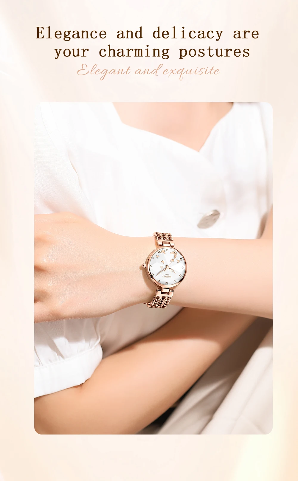 Nibosi Gleam Dial Ladies Watch 2635