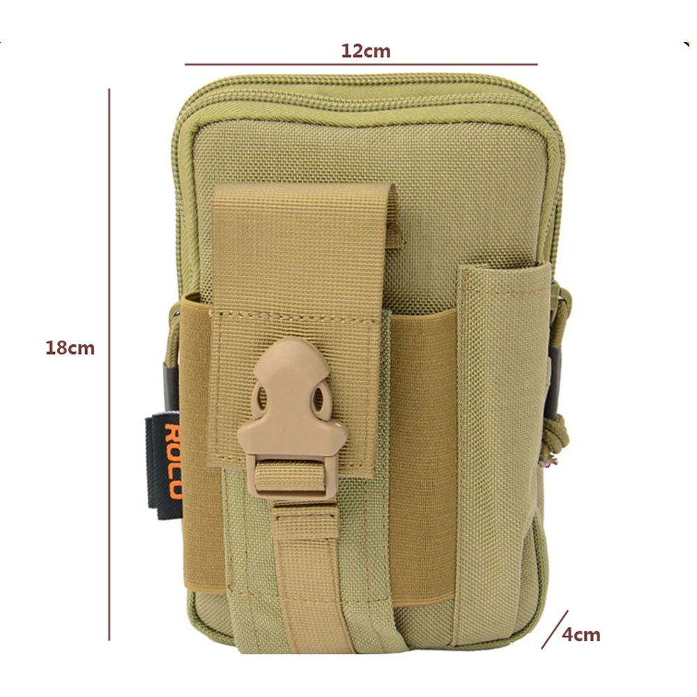 Tactical Molle EDC Utility Pouch Gadget Belt Waist Bag with Cell Phone Holster Holder